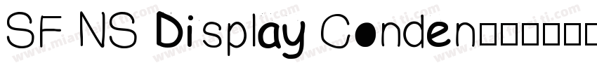 SF NS Display Conden字体转换
